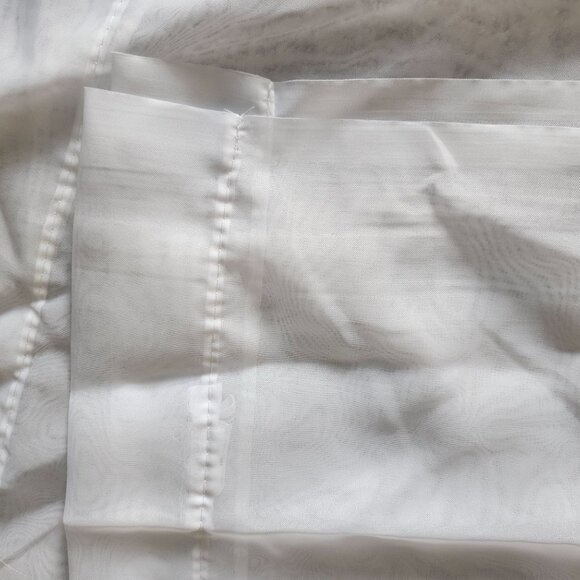 MarthaWindow Sheer White Curtain Panel 100% Polyester Made In Egypt 84x60 - Picture 3 of 7